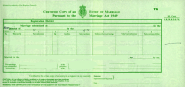 Blank Marriage cert